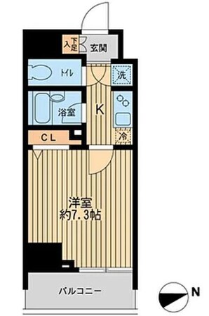 早稲田駅 徒歩6分 3階の物件間取画像